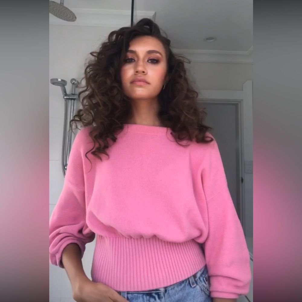 White + Warren Dolman Sleeve Sweater – Size L – Color: Pink